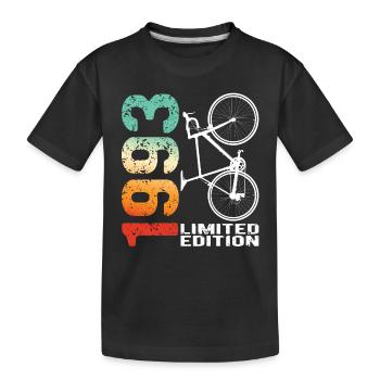 30 Geburtstag 1993 Vintage Retro Fahrrad Radfahrer - Kinder Premium Bio T-Shirt - Schwarz - Vorne