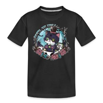 The awakening of Catleman Jack - Kids' Premium Organic T-Shirt - black - Front
