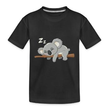 Koala Koala Koala Ours Koala Animal - T-shirt bio Premium Enfant - noir - Devant