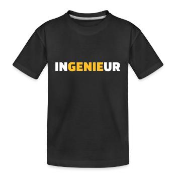 Ingenieur - Kinder Premium Bio T-Shirt - Schwarz - Vorne