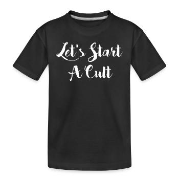 Commençons un graphique culte - T-shirt bio Premium Enfant - noir - Devant