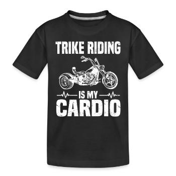 Trike - Kids' Premium Organic T-Shirt - black - Front