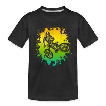 Bike Mountain Bike Kids Mountain Bike - Kids' Premium Organic T-Shirt - black - Front