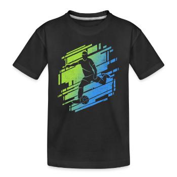 Football Young Footballers Footballers - Kids' Premium Organic T-Shirt - black - Front