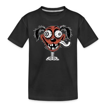 Dummer Hund - Kinder Premium Bio T-Shirt - Schwarz - Vorne