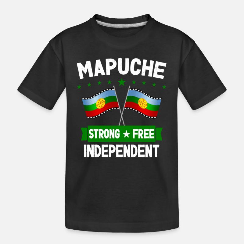 Mapuche - Kinder Premium Bio T-Shirt - Schwarz