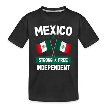 Mexiko - Kinder Premium Bio T-Shirt - Schwarz - Vorne