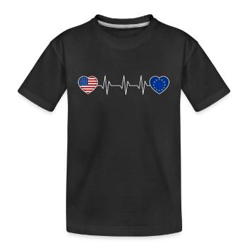 Union européenne - T-shirt bio Premium Enfant - noir - Devant