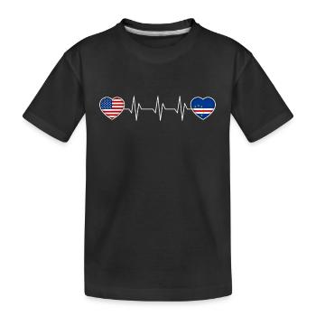 Kap Verde - Kinder Premium Bio T-Shirt - Schwarz - Vorne