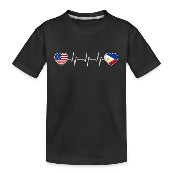 Philippines - T-shirt bio Premium Enfant - noir - Devant