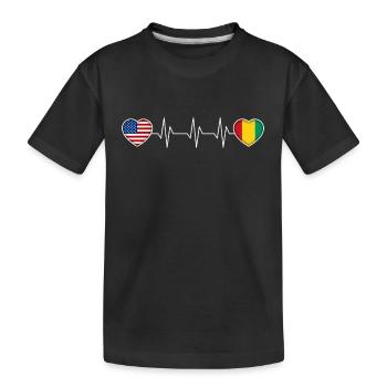 Guinée - T-shirt bio Premium Enfant - noir - Devant