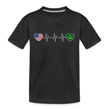 Mauritanie - T-shirt bio Premium Enfant - noir - Devant