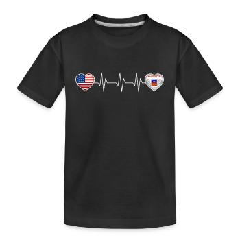 Mayotte - Kids' Premium Organic T-Shirt - black - Front