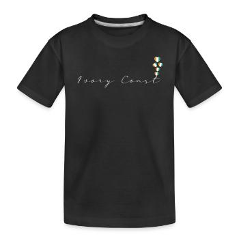 Côte d'Ivoire - T-shirt bio Premium Enfant - noir - Devant