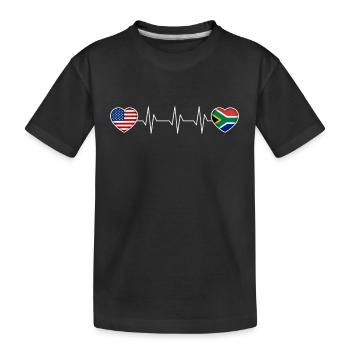 Afrique du Sud - T-shirt bio Premium Enfant - noir - Devant