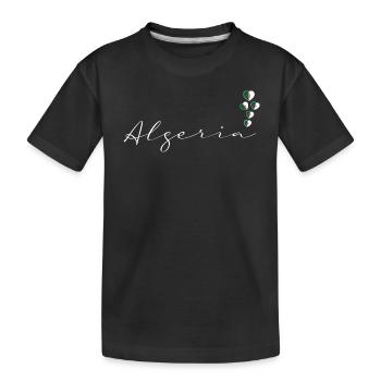 Algerien - Kinder Premium Bio T-Shirt - Schwarz - Vorne