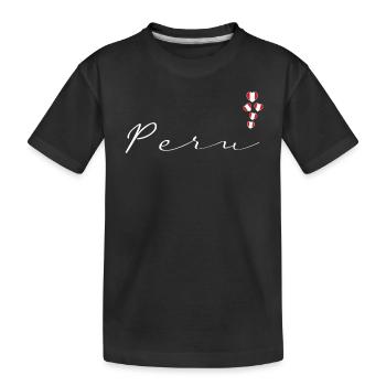 Peru - Kids' Premium Organic T-Shirt - black - Front