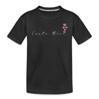 Costa Rica - Kinder Premium Bio T-Shirt - Schwarz - Vorne