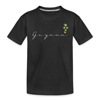Guyana - Kinder Premium Bio T-Shirt - Schwarz - Vorne