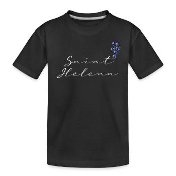 Saint Helena - Kids' Premium Organic T-Shirt - black - Front