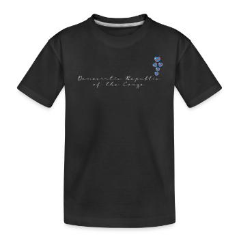 Demokratische Republik Kongo - Kinder Premium Bio T-Shirt - Schwarz - Vorne