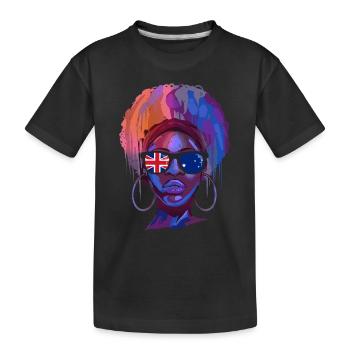 Australia - Kids' Premium Organic T-Shirt - black - Front