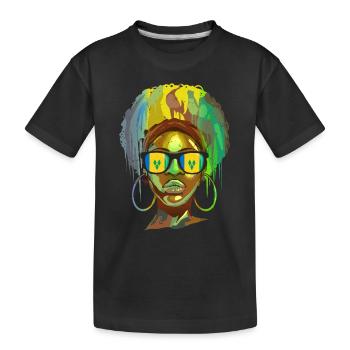 St. Vincent und die Grenadinen - Kinder Premium Bio T-Shirt - Schwarz - Vorne