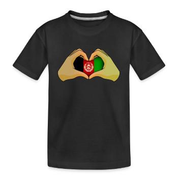 Afghanistan - Kinder Premium Bio T-Shirt - Schwarz - Vorne