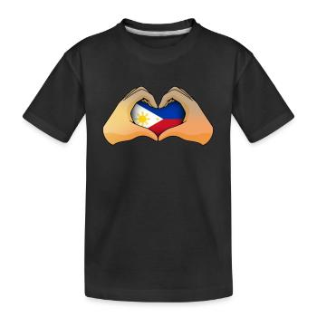 Philippines - T-shirt bio Premium Enfant - noir - Devant