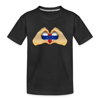 Antilles néerlandaises - T-shirt bio Premium Enfant - noir - Devant