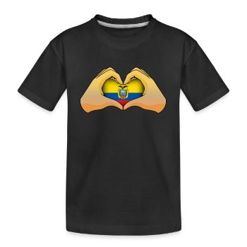 Équateur - T-shirt bio Premium Enfant - noir - Devant