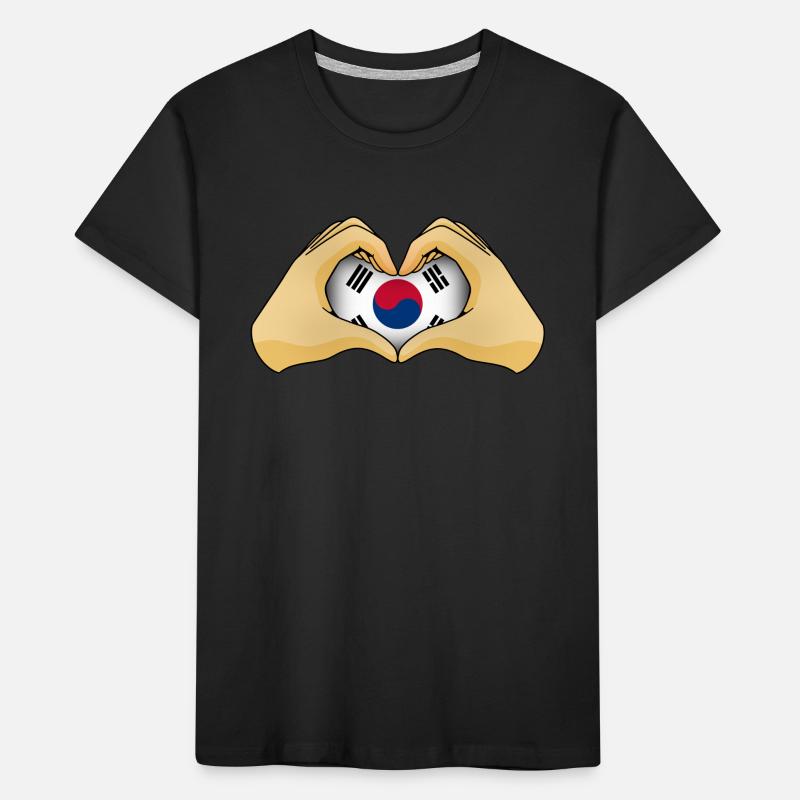 South Korea Kids' Premium Organic T-Shirt