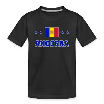 Andorre - T-shirt bio Premium Enfant - noir - Devant