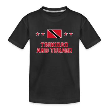 Trinité et Tobago - T-shirt bio Premium Enfant - noir - Devant