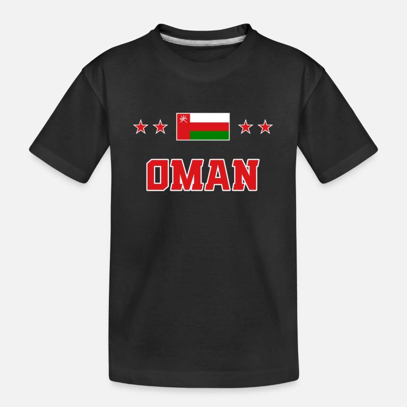 Oman - Kinder Premium Bio T-Shirt - Schwarz