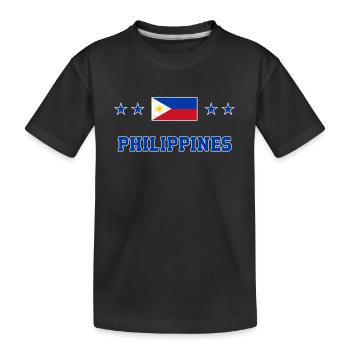 Philippines - T-shirt bio Premium Enfant - noir - Devant