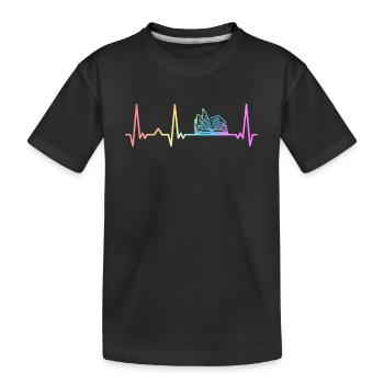 Buch Lesen Bücher Buch Nerd Bücherwurm - Kinder Premium Bio T-Shirt - Schwarz - Vorne