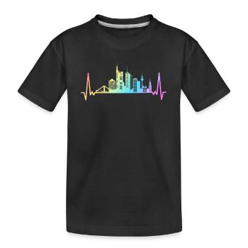 Francfort, Hesse, Allemagne, Francfort - T-shirt bio Premium Enfant - noir - Devant