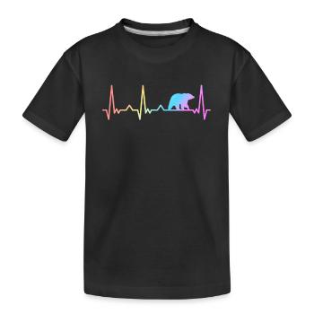 Ours, Grizzlis, Ours brun, Ours - T-shirt bio Premium Enfant - noir - Devant