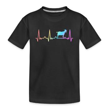 Chèvre Chèvres Chèvre Chèvre - T-shirt bio Premium Enfant - noir - Devant