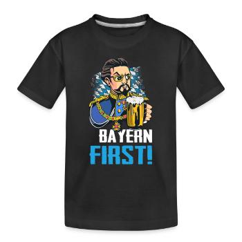 État libre de Bavière Bavarois - T-shirt bio Premium Enfant - noir - Devant