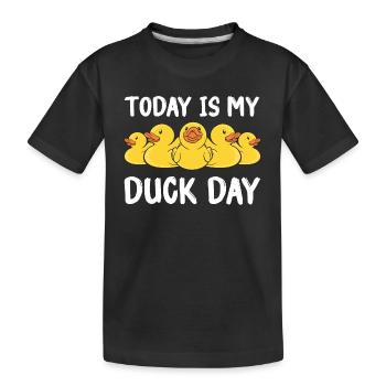 Canards en caoutchouc Salle de bain Canard jaune - T-shirt bio Premium Enfant - noir - Devant