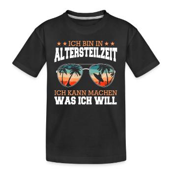 Altersteilzeit ATZ - Kinder Premium Bio T-Shirt - Schwarz - Vorne