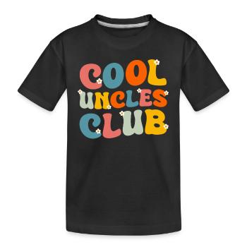 Oncle Fmilie Grand-oncle Oncle - T-shirt bio Premium Enfant - noir - Devant