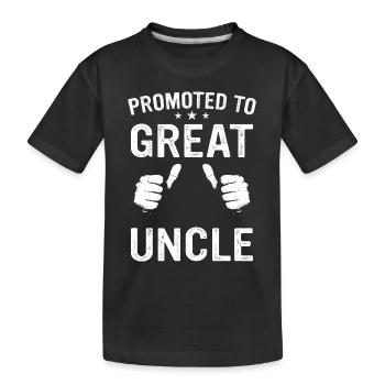 Oncle Fmilie Grand-oncle Oncle - T-shirt bio Premium Enfant - noir - Devant