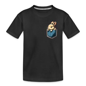 Bunny, Bunny, Animal, Pet, Bunnies - Kids' Premium Organic T-Shirt - black - Front