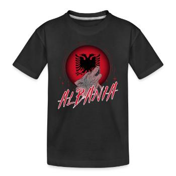 Albanie - T-shirt bio Premium Enfant - noir - Devant