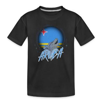 Aruba - Kinder Premium Bio T-Shirt - Schwarz - Vorne