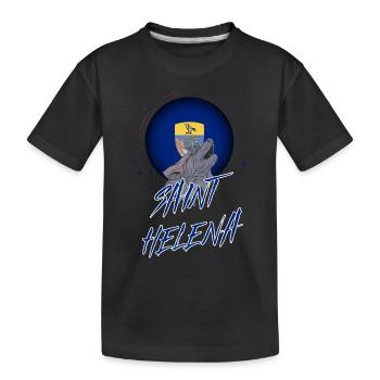 St. Helena - Kinder Premium Bio T-Shirt - Schwarz - Vorne