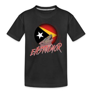 East Timor - Kids' Premium Organic T-Shirt - black - Front